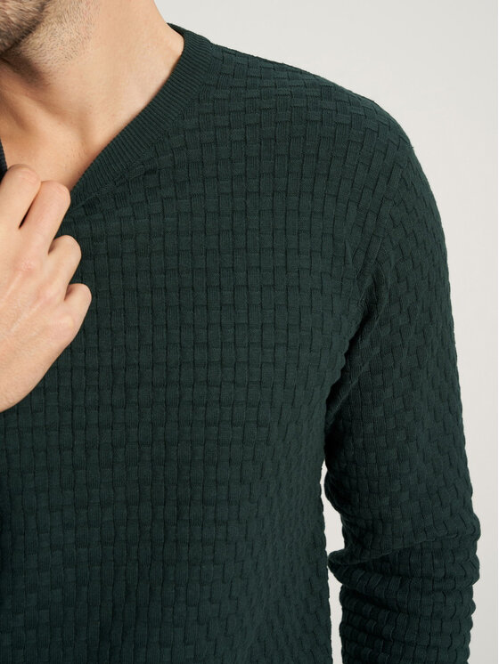 Willsoor Willsoor Sweter 59102 Zielony Regular Fit