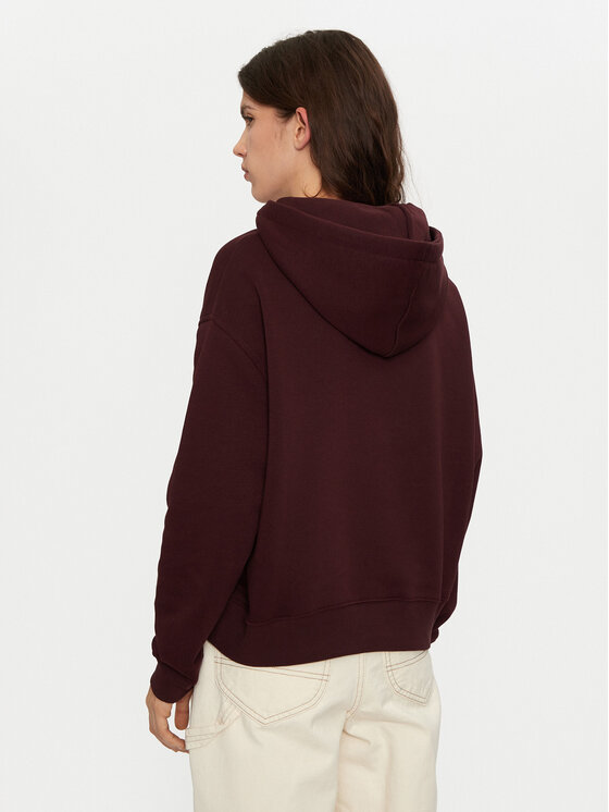 Lee Lee Majica dugih rukava 112355175 Tamnocrvena Relaxed Fit