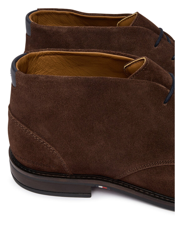 Tommy Hilfiger Tommy Hilfiger Bakancs Corporate Dressy Suede Lace Boot FM0FM05951 Barna