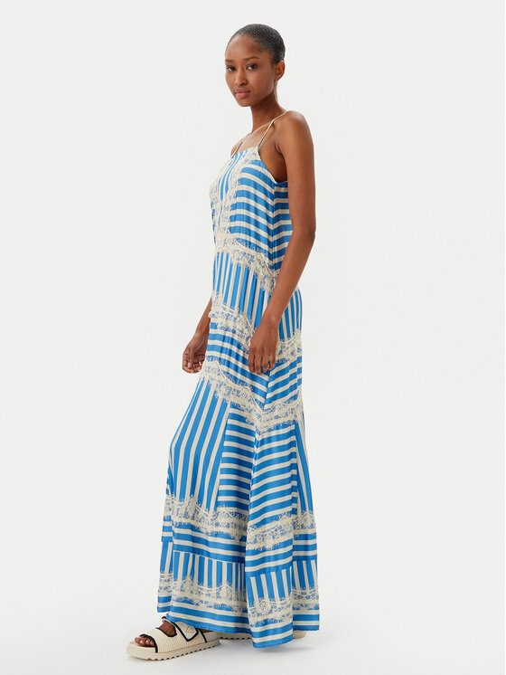 Maaji Maaji Rochie de vară Azure Stripes Rosalia PT2664CLD001 Albastru Regular Fit