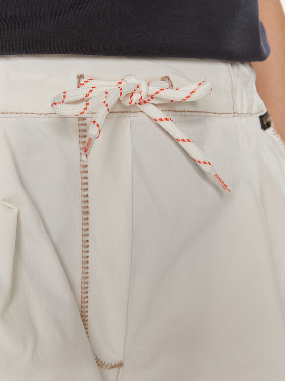 Napapijri Napapijri Шорти от плат Aberdeen NP0A4I51 Екрю Loose Fit