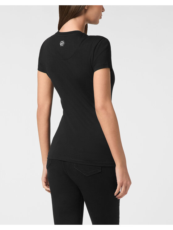 PHILIPP PLEIN PHILIPP PLEIN T-Shirt 26533 Czarny Skin Tight Fit
