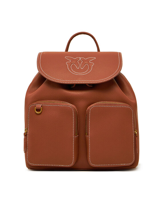 PINKO PINKO Nahrbtnik Carrie Backpack PE 25 PLTT 104351 A1LF Rjava