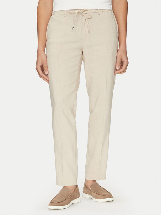 BOSS BOSS Medžiaginės kelnės C-Kane 50540480 Smėlio Slim Fit