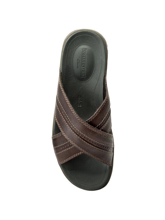 Clarks Mules sandales de bain Brixby Cross 261315267 Marron