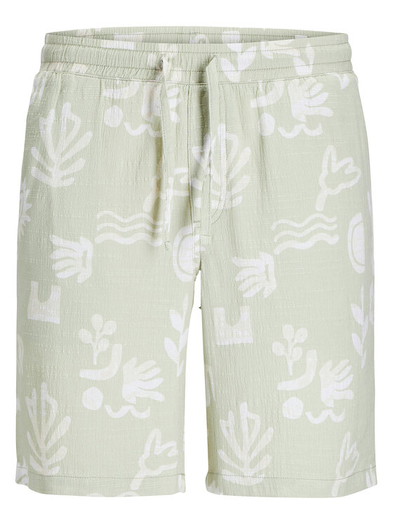 Jack & Jones Junior Jack & Jones Junior Bavlnené šortky 12277599 Zelená Relaxed Fit