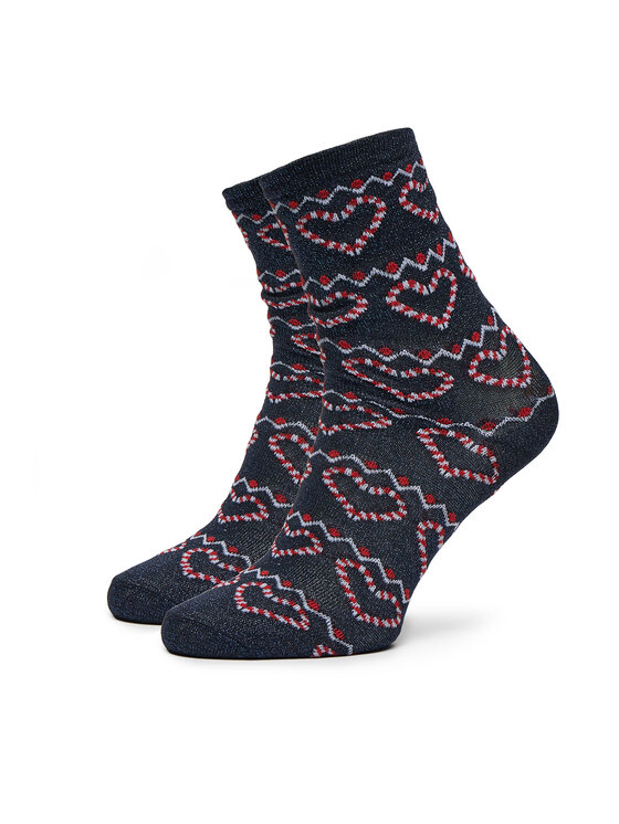 Pieces Pieces 2er-Set hohe Damensocken Jia 17143032 Bunt