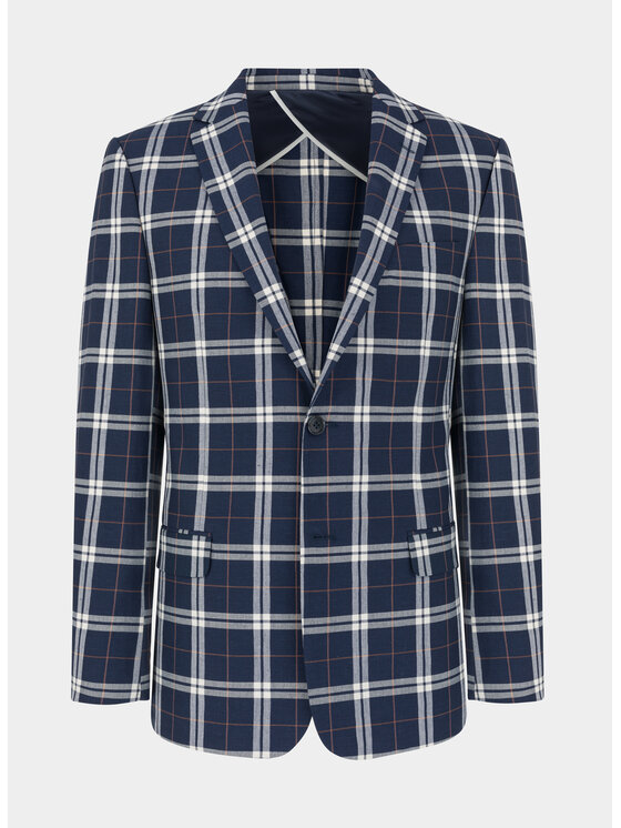 Pako Lorente Pako Lorente Marynarka P21SF-3G-062 Granatowy Slim Fit