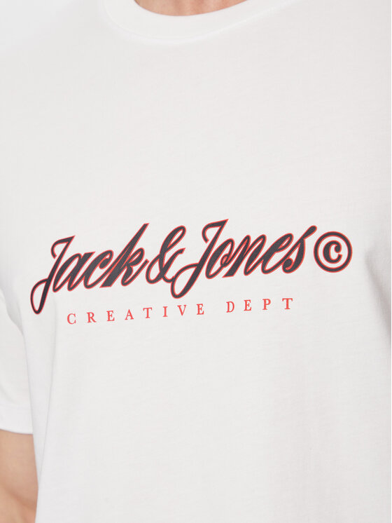 Jack & Jones Jack & Jones T-shirt Montauk Type 12290887 Bijela Regular Fit