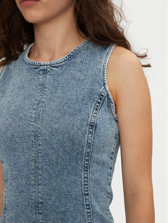 Gina Tricot Gina Tricot Džínové šaty 22819 Modrá Regular Fit