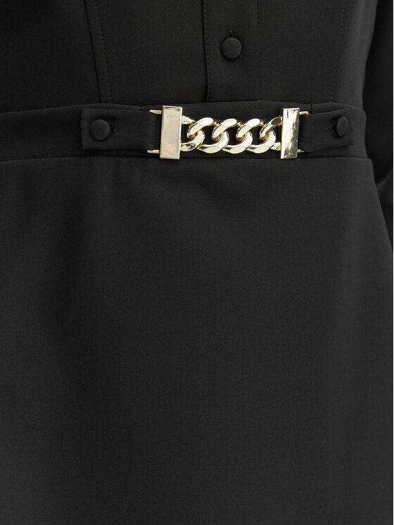 Rinascimento Rinascimento Rochie cocktail CFC0127909003 Negru Regular Fit