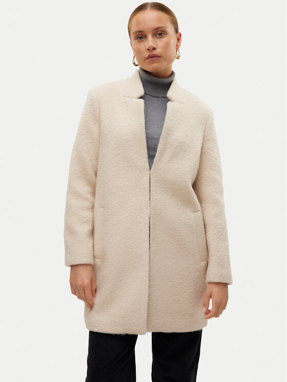 Vero Moda Vero Moda Kabát pro přechodné období Elitekatrine 10311258 Béžová Regular Fit