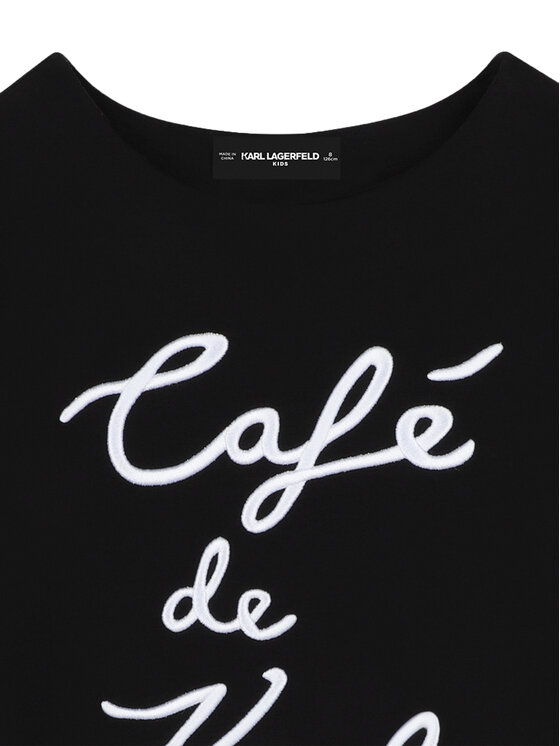 Karl Lagerfeld Kids Karl Lagerfeld Kids Μπλούζα Z30473 D Μαύρο Regular Fit