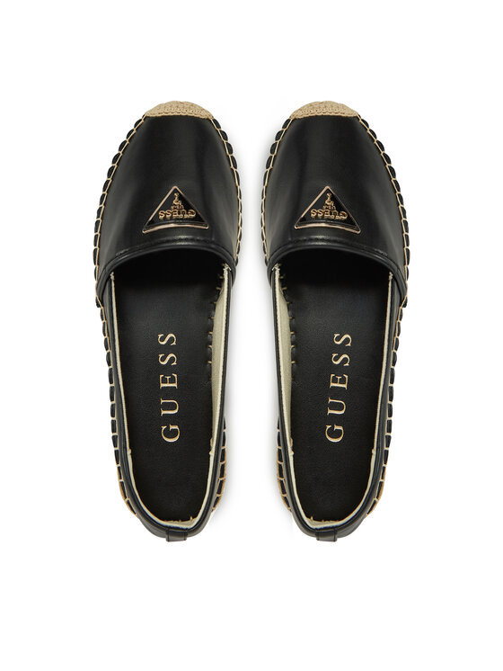 Guess Guess Espadryle FLJLND LEA14 Czarny