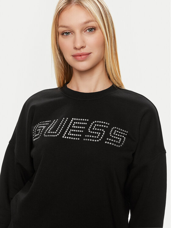 Guess Guess Μπλούζα Skylar V4GQ07 K8802 Μαύρο Relaxed Fit