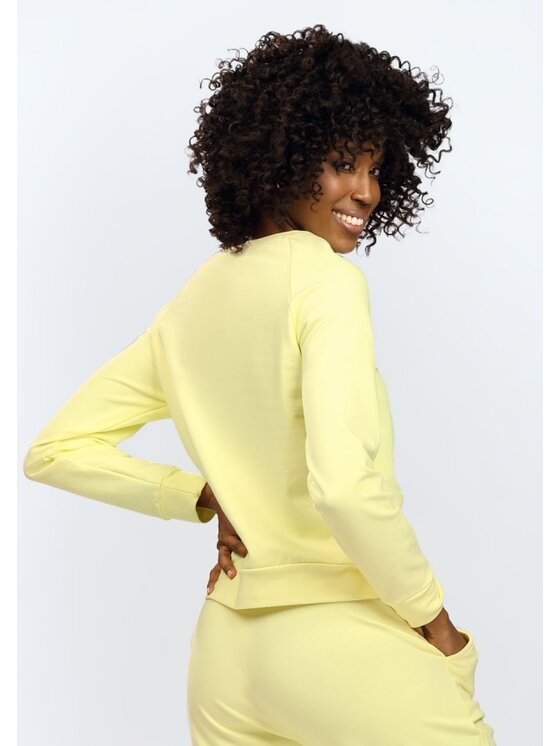 DKaren Sport DKaren Sport Bluza Wenezja Żółty Classic Fit