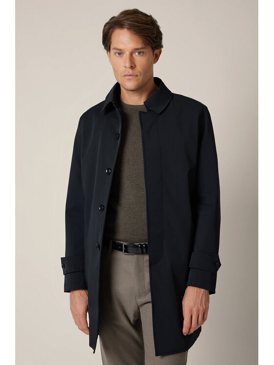 Lancerto Lancerto Płaszcz Vernier KU073225000003 Granatowy Regular Fit
