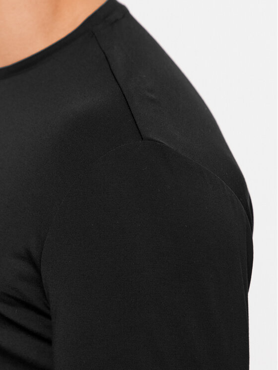 EA7 Emporio Armani EA7 Emporio Armani S dlouhým rukávem 8NPT17 PJRGZ 1200 Černá Regular Fit