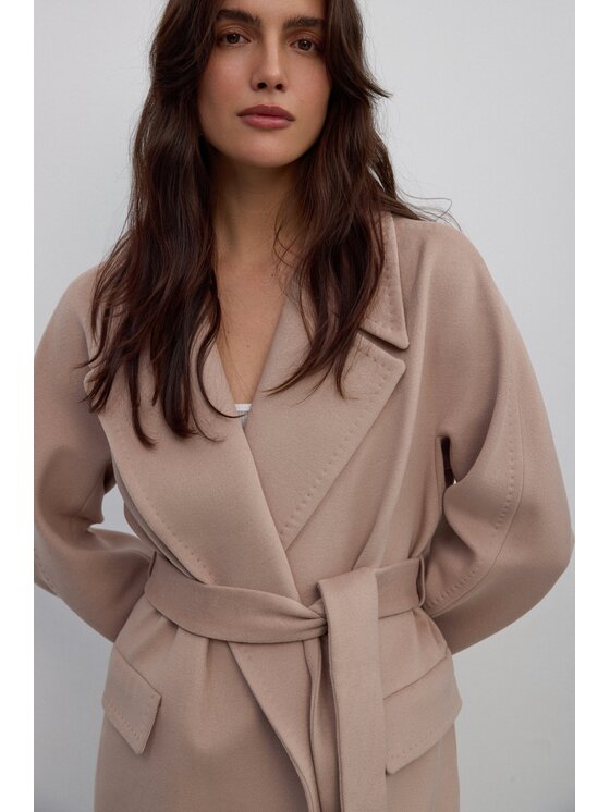 Estro Estro Cappotto ER00117902 Beige Loose Fit