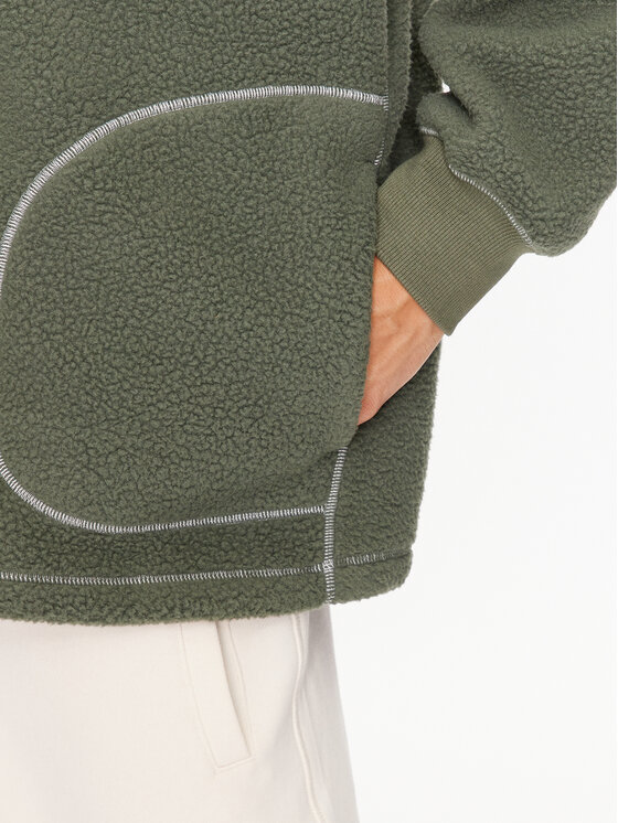 New Balance New Balance Felpa di pile Athletics Polar Fleece Full Zip MJ33503 Verde Regular Fit