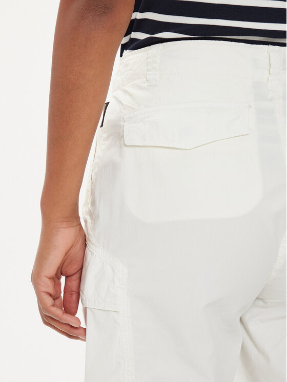 Napapijri Napapijri Шорти з тканини Narin NP0A4H8H Écru Loose Fit