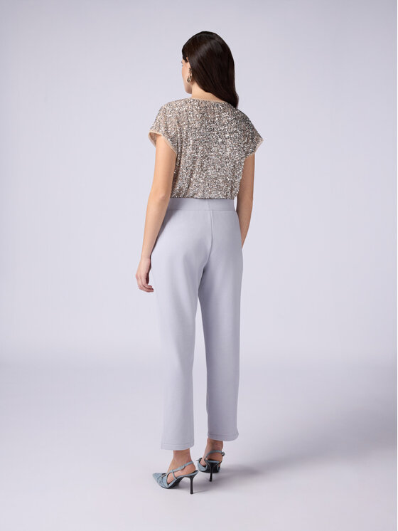 Oltre Oltre Pantaloni di tessuto P985J102288N003 Grigio Regular Fit