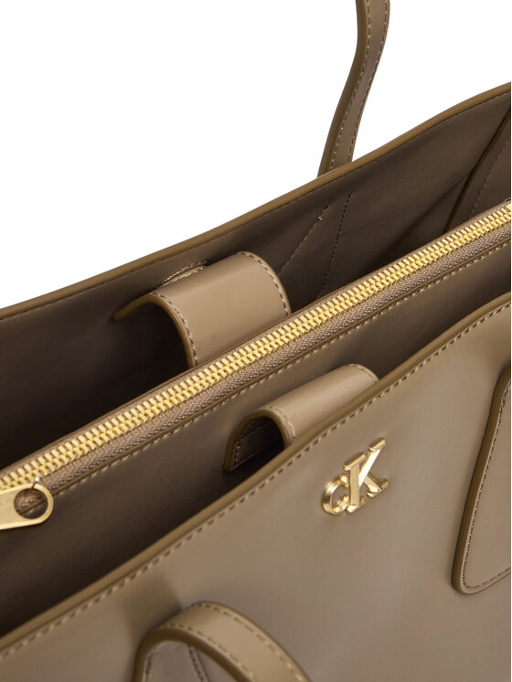 Calvin Klein Calvin Klein Torebka Ck Medium Work Tote LV04F3442G Beżowy