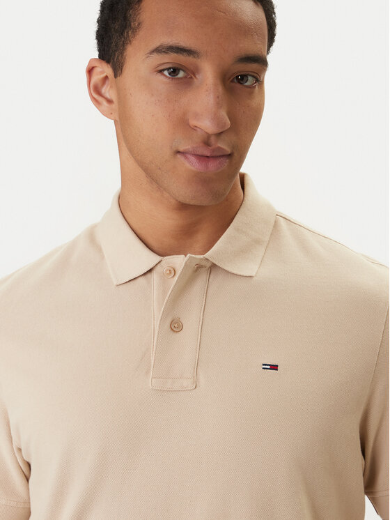 Tommy Jeans Tommy Jeans Tricou polo DM0DM22711 Bej Regular Fit