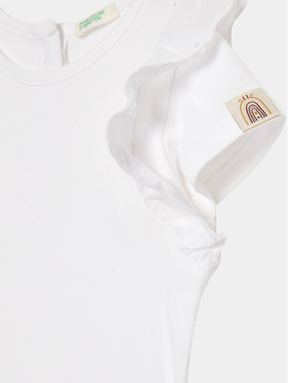 United Colors Of Benetton United Colors Of Benetton Body da neonato 3P4ZAB00D Bianco Regular Fit