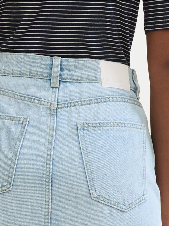 Tom Tailor Denim Tom Tailor Denim Spódnica jeansowa 1040888 Niebieski Regular Fit