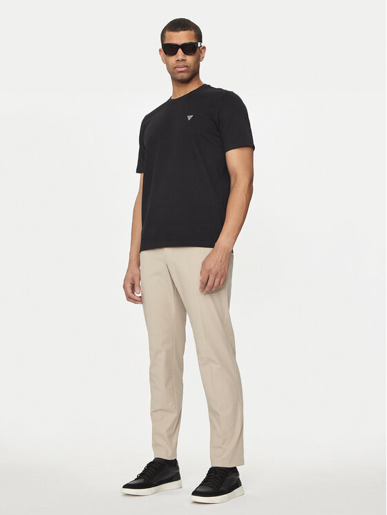 Guess Guess Tričko M4YI0A KCCM1 Čierna Regular Fit
