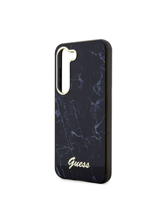 Guess Guess Etui na telefon Marble Collection Czarny