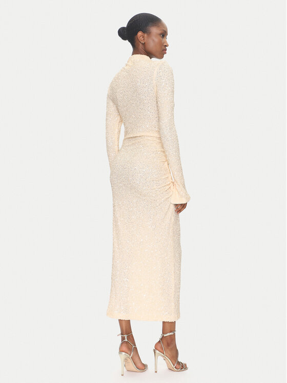 DAY BIRGER ÉT MIKKELSEN DAY BIRGER ÉT MIKKELSEN Коктейльна сукня Clover DAY65243522 Бежевий Slim Fit