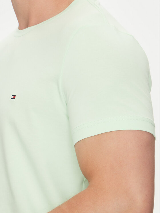 Tommy Hilfiger Tommy Hilfiger T-krekls MW0MW10800 Zaļš Slim Fit