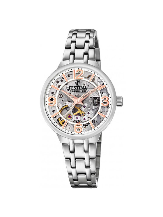 Festina Festina Zegarek F20614-1 Srebrny