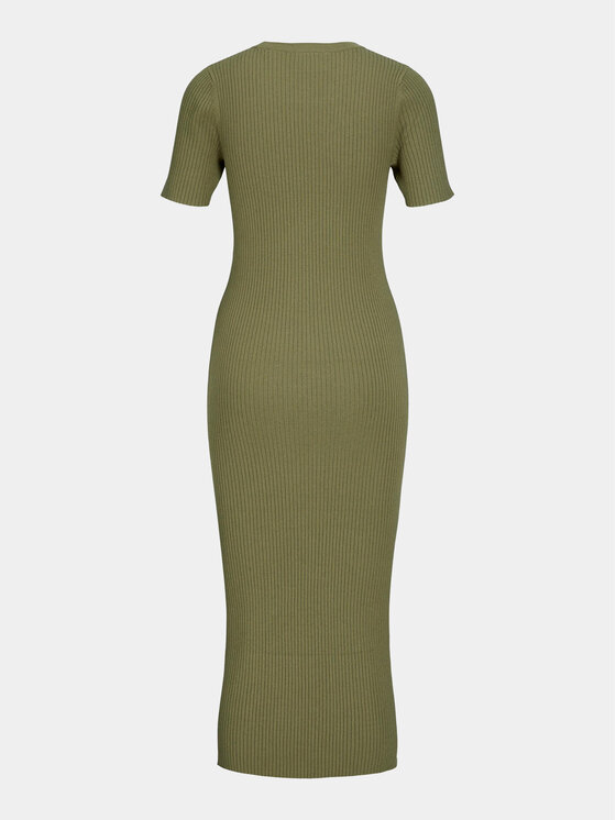 JJXX JJXX Pletena obleka Ellie 12254342 Zelena Slim Fit