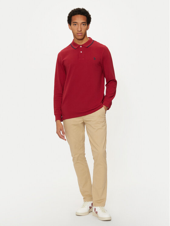 U.S. Polo Assn. U.S. Polo Assn. Polo MUP2255 Czerwony Regular Fit