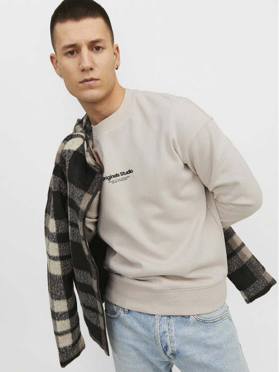 Jack & Jones Jack & Jones Bluza Vesterbro 12241694 Beżowy Relaxed Fit