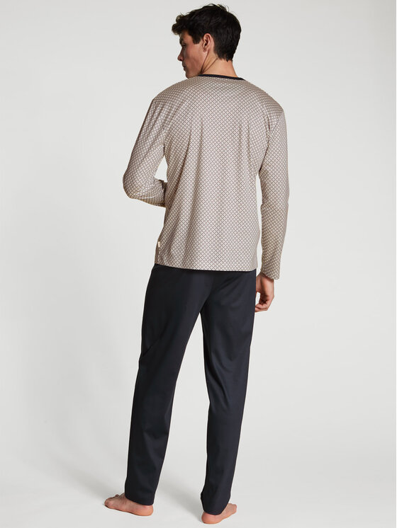 Calida Calida Pyžamo 40686 Tmavomodrá Regular Fit