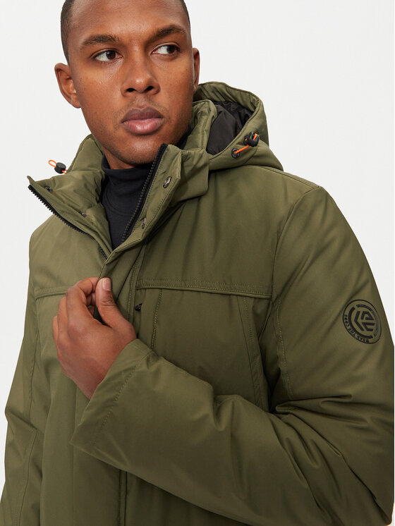 INDICODE Kurtka zimowa Inviks 15-848 Khaki Regular Fit | Modivo.pl