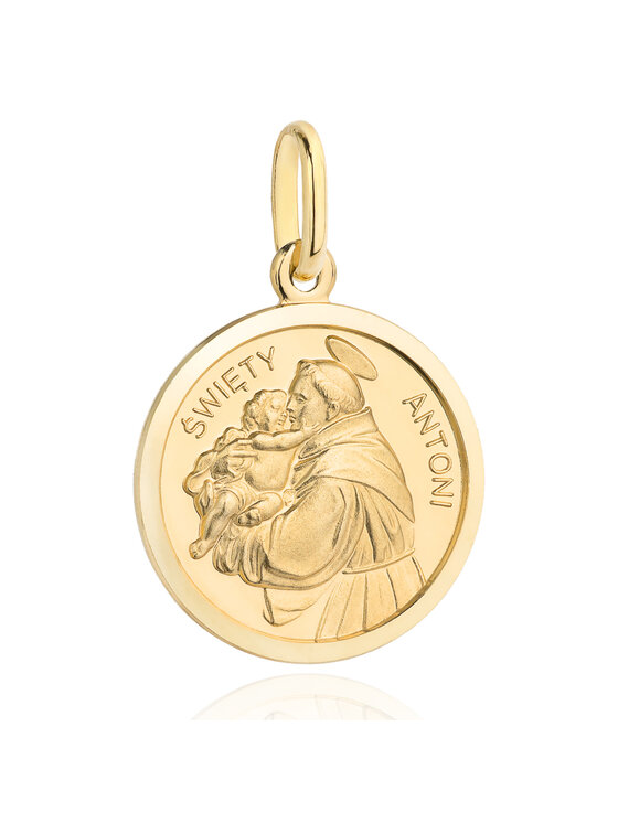Fugart Fugart Naszyjnik Medalik złoty św. Antoni FUG5-9-M00106-2 Złoty