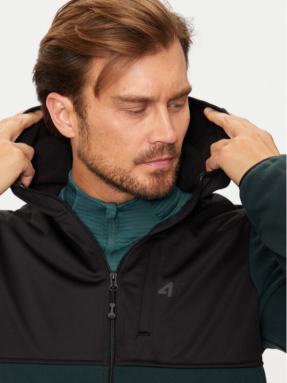 4F 4F Флісовий реглан 4FWAW24TFLEM269 Зелений Regular Fit