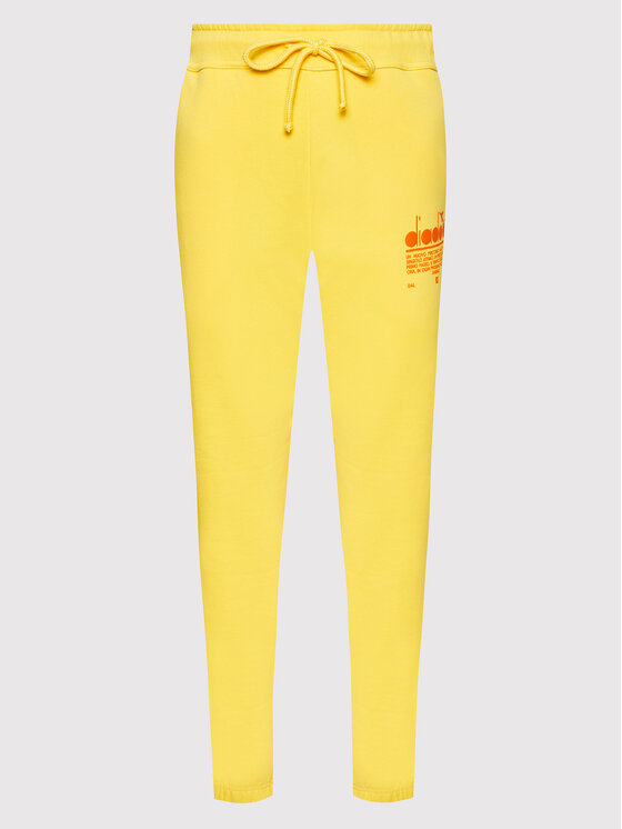 ★DIADORA★ Montello Steady Jersey Pants Women YELLOW D4222T ☆DIADORA☆ Montello Steady Jersey Pants Women YELLOW D4222T
