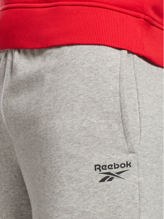 Reebok Reebok Szorty sportowe Reebok Identity French Terry Shorts HZ8784 Szary Regular Fit