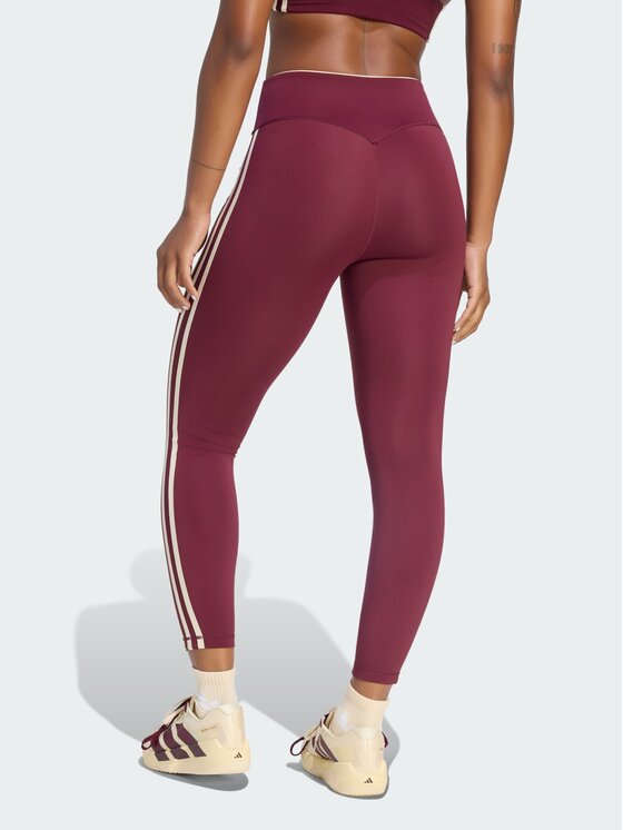 adidas adidas Legginsy 168702 Bordowy Fitted Fit