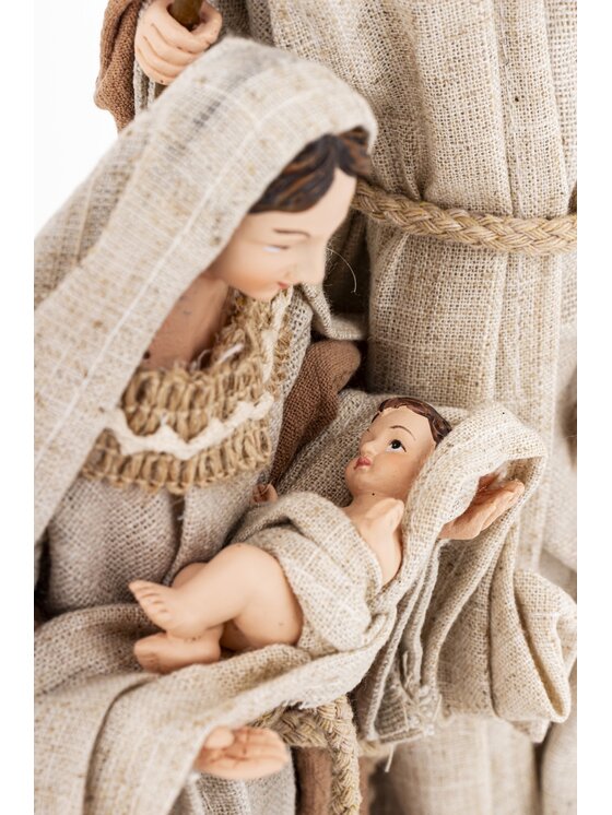 MIAhome MIAhome Figurka dekoracja świąteczna SAGRADA FAMILIA-2 Brązowy