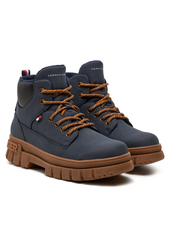 Tommy Hilfiger Tommy Hilfiger Schnürstiefeletten T3X5-33706-1269800 S Dunkelblau
