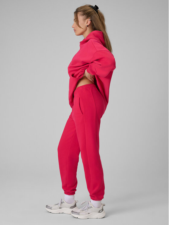 4F 4F Spodnie dresowe WINTER CLUB Czerwony Regular Fit