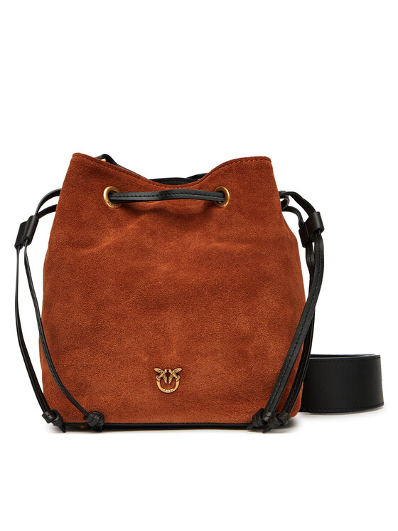 PINKO PINKO Ročna torba Secchiello Mini PE 25 PLTT 104303 A2CC Rjava