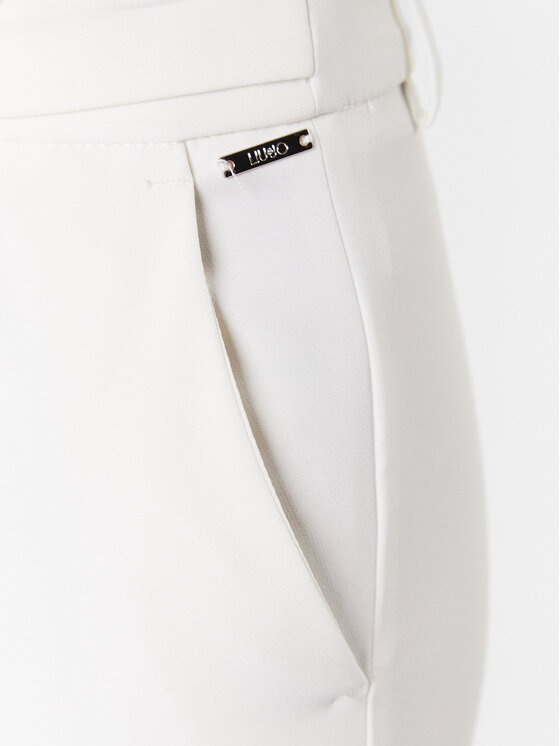 Liu Jo Liu Jo Spodnie materiałowe WA3188 T7896 Écru Slim Fit